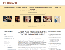 Tablet Screenshot of domesticviolenceresearch.org